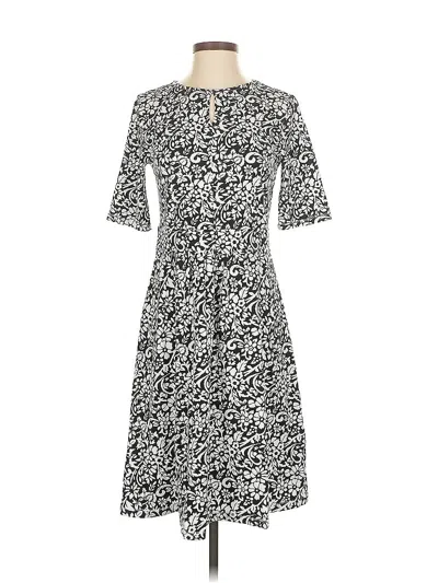 Pre-owned Lands' End Casual Dress In Gray