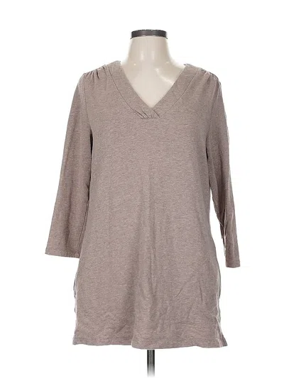 Pre-owned Lands' End Casual Dress In Gray