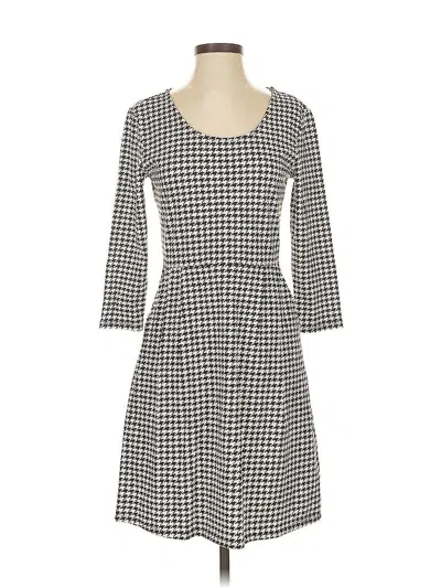 Pre-owned Lands' End Casual Dress In Gray