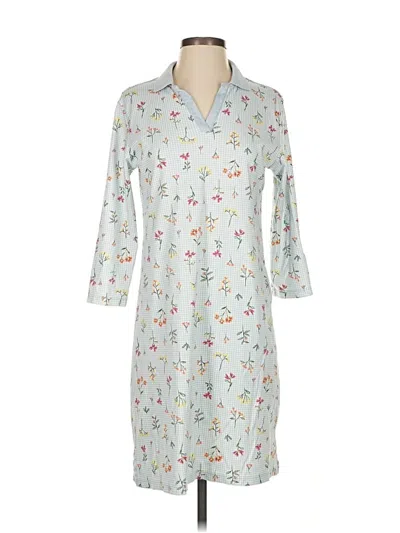 Pre-owned Lands' End Casual Dress In Gray