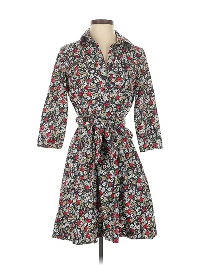 Pre-owned Lands' End Casual Dress In Gray