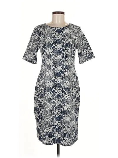 Pre-owned Lands' End Casual Dress In Gray