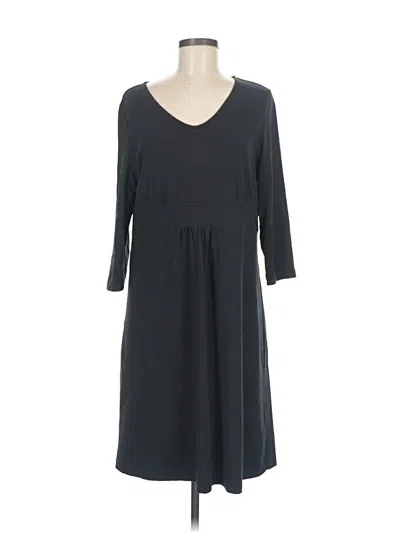 Pre-owned Lands' End Casual Dress In Gray