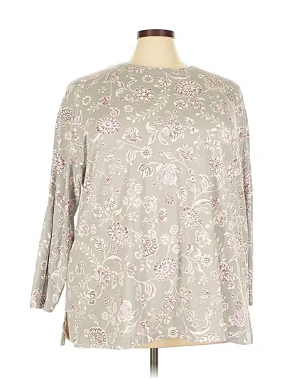 Pre-owned Lands' End Casual Dress In Gray