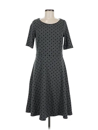 Pre-owned Lands' End Casual Dress In Gray