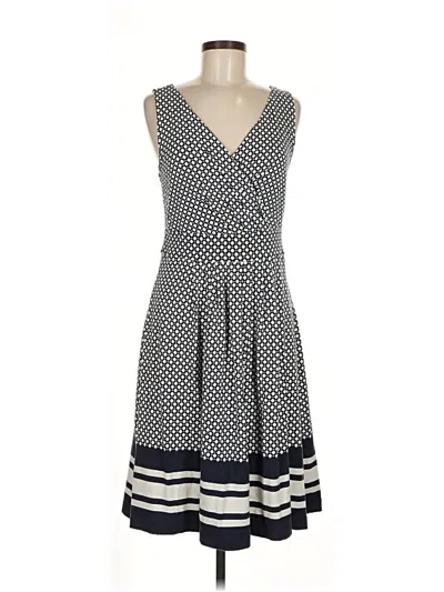 Pre-owned Lands' End Casual Dress In Gray