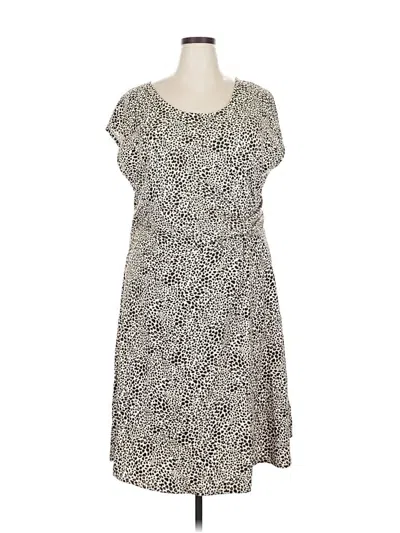 Pre-owned Lands' End Casual Dress In Gray