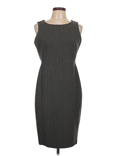 Pre-owned Lands' End Casual Dress In Gray