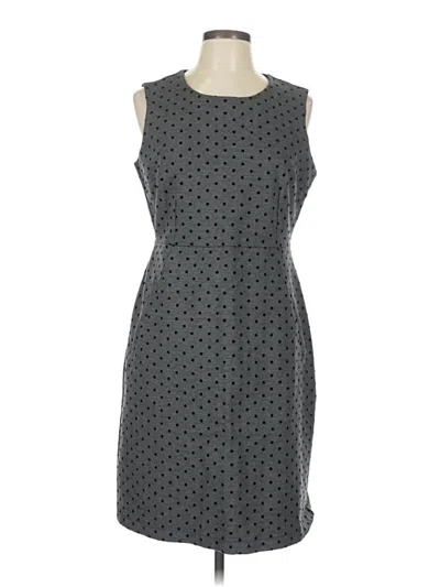 Pre-owned Lands' End Casual Dress In Gray