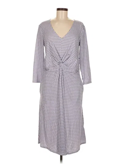 Pre-owned Lands' End Casual Dress In Gray