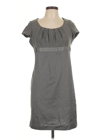 Pre-owned Lands' End Casual Dress In Gray