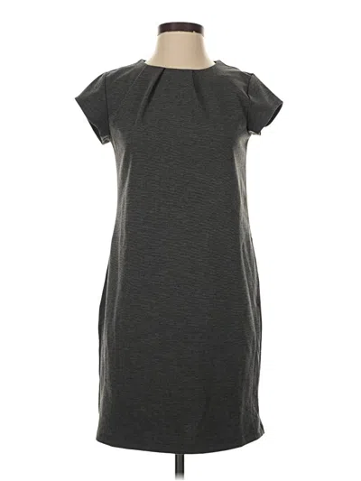 Pre-owned Lands' End Casual Dress In Gray