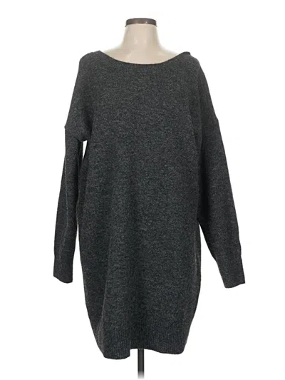 Pre-owned Lands' End Casual Dress In Gray