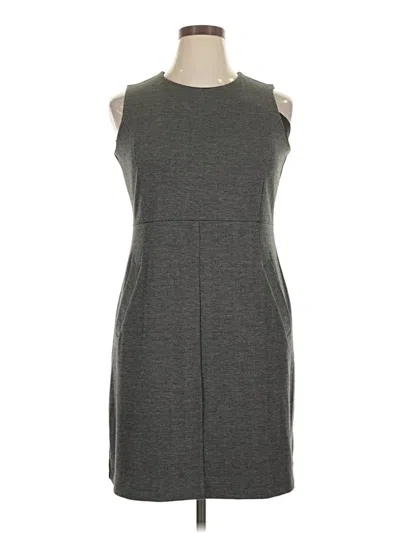 Pre-owned Lands' End Casual Dress In Gray