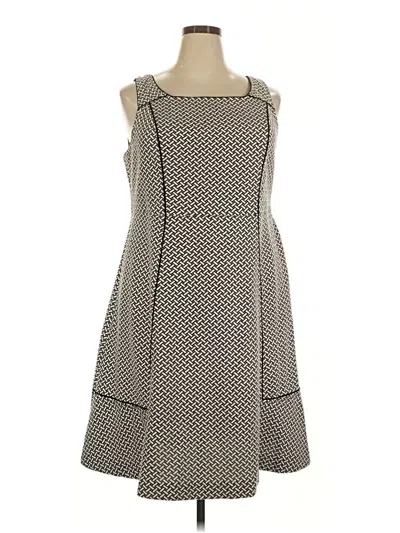 Pre-owned Lands' End Casual Dress In Gray