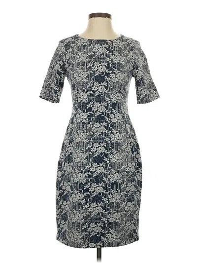 Pre-owned Lands' End Casual Dress In Gray