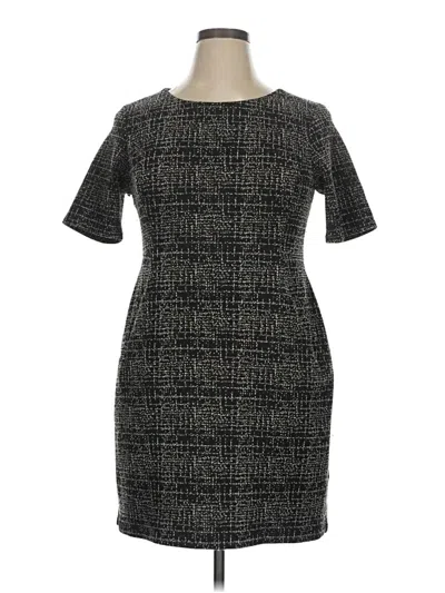 Pre-owned Lands' End Casual Dress In Gray