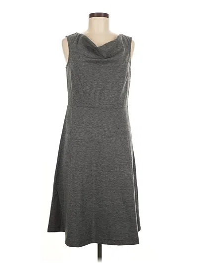 Pre-owned Lands' End Casual Dress In Gray