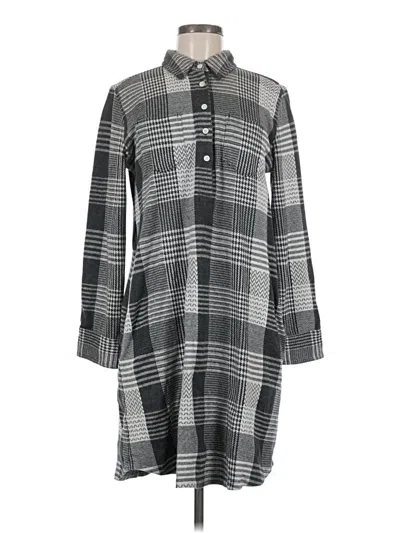 Pre-owned Lands' End Casual Dress In Gray