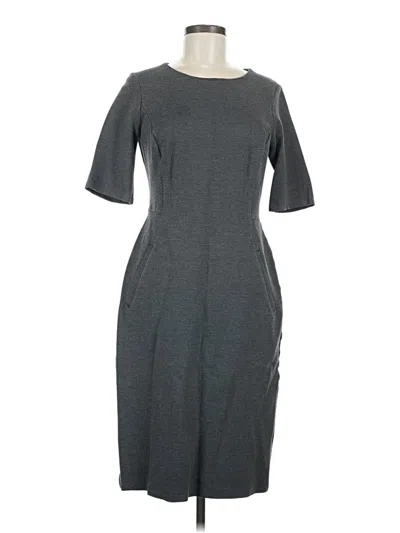 Pre-owned Lands' End Casual Dress In Gray