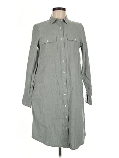 Pre-owned Lands' End Casual Dress In Gray