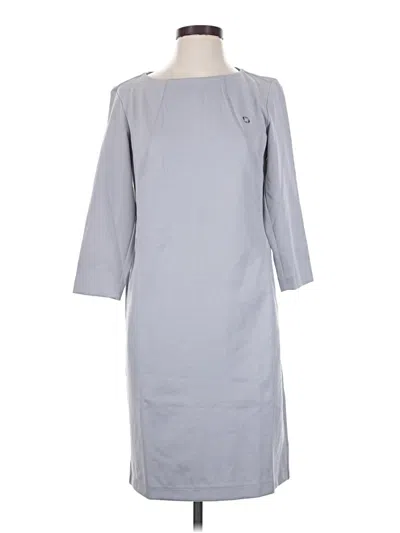 Pre-owned Lands' End Casual Dress In Gray
