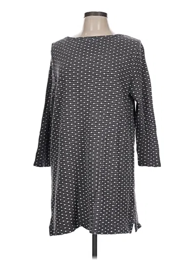 Pre-owned Lands' End Casual Dress In Gray