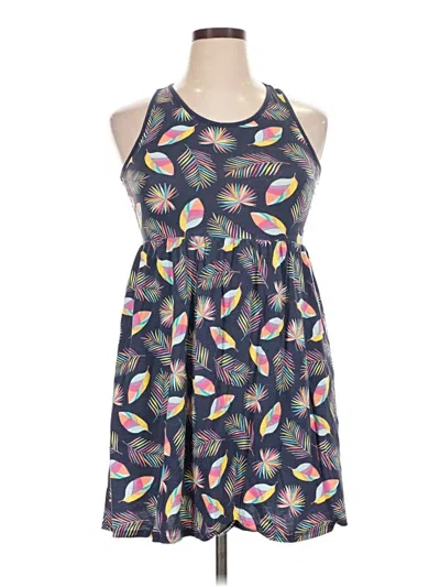 Pre-owned Lands' End Casual Dress In Gray