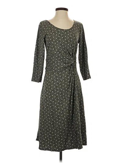 Pre-owned Lands' End Casual Dress In Gray