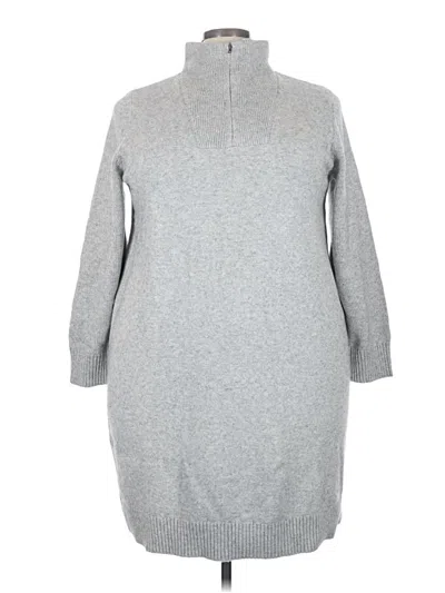 Pre-owned Lands' End Casual Dress In Gray
