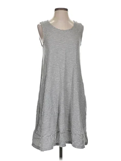 Pre-owned Lands' End Casual Dress In Gray