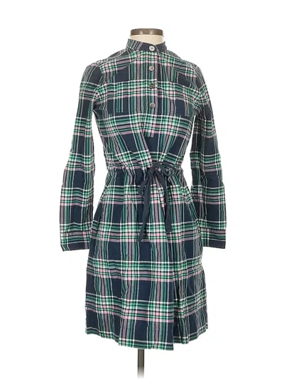Pre-owned Lands' End Casual Dress In Green