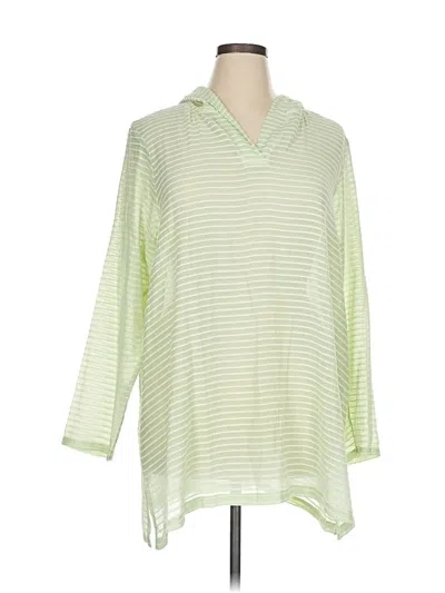 Pre-owned Lands' End Casual Dress In Green