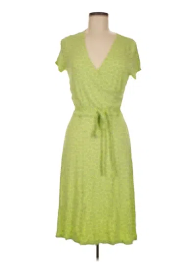 Pre-owned Lands' End Casual Dress In Green