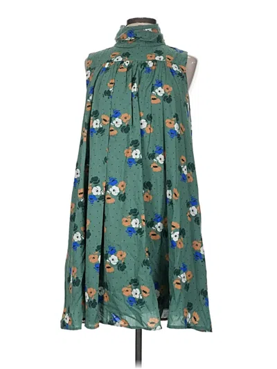 Pre-owned Lands' End Casual Dress In Green