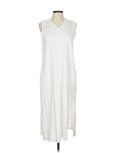 Pre-owned Lands' End Casual Dress In Ivory