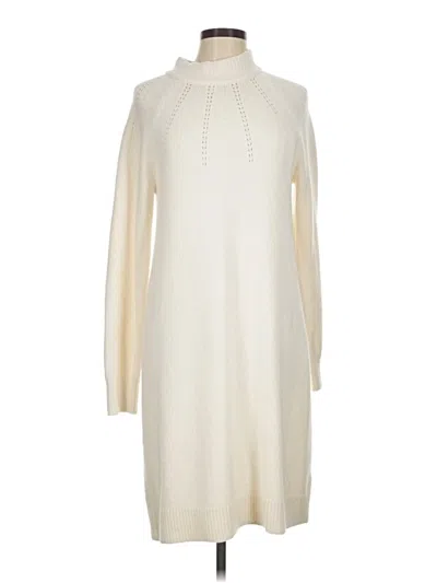 Pre-owned Lands' End Casual Dress In Ivory