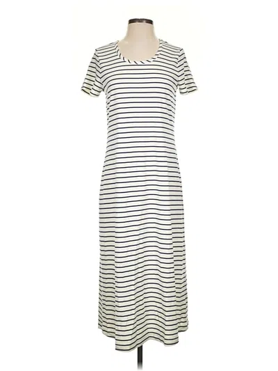 Pre-owned Lands' End Casual Dress In Ivory