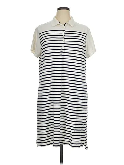 Pre-owned Lands' End Casual Dress In Ivory