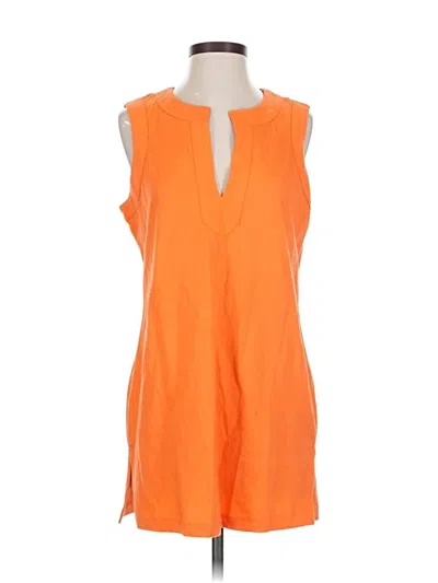 Pre-owned Lands' End Casual Dress In Orange