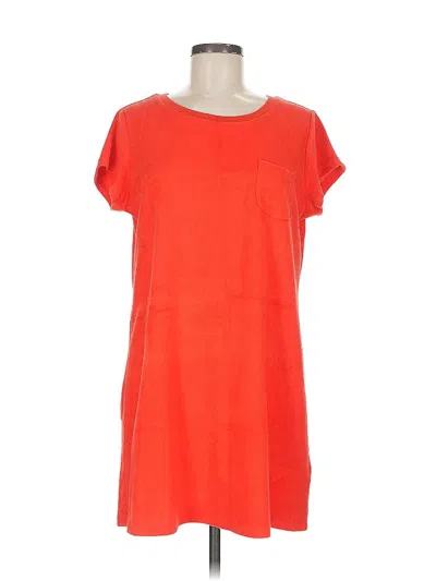 Pre-owned Lands' End Casual Dress In Orange