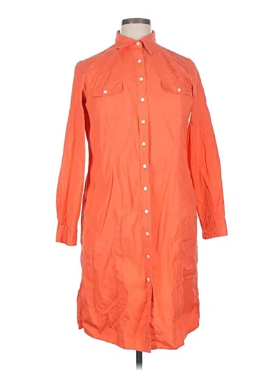 Pre-owned Lands' End Casual Dress In Orange