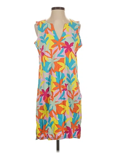 Pre-owned Lands' End Casual Dress In Orange