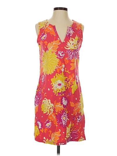Pre-owned Lands' End Casual Dress In Orange