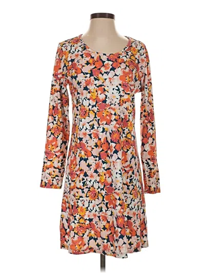 Pre-owned Lands' End Casual Dress In Orange