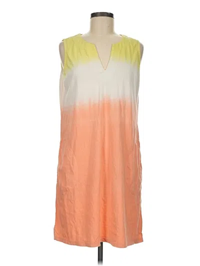 Pre-owned Lands' End Casual Dress In Orange