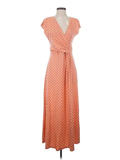 Pre-owned Lands' End Casual Dress In Orange