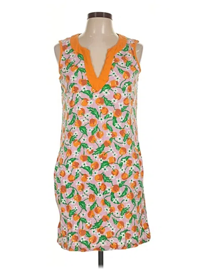 Pre-owned Lands' End Casual Dress In Orange