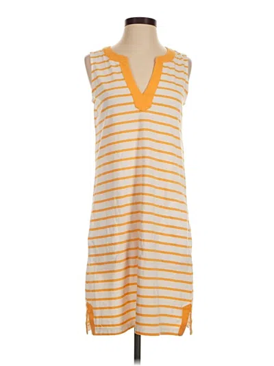 Pre-owned Lands' End Casual Dress In Orange