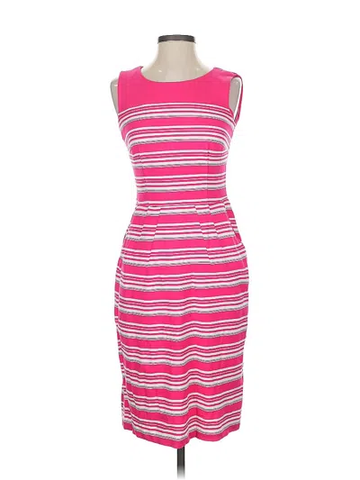 Pre-owned Lands' End Casual Dress In Pink